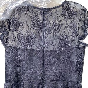 Beautiful lined black lace floor length dress